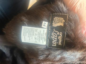 Cappotto in 100% vera pelle con interno lapin