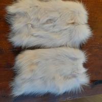 Guanti bianchi lunghi scaldamani in Lapin