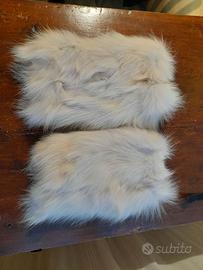 Guanti bianchi lunghi scaldamani in Lapin