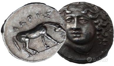 REPLICA MONETA GRECA LARISSA DRACHM 344-321 A.C