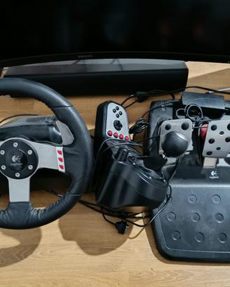 Logitech G27 volante + pedali + cambio H con FFB