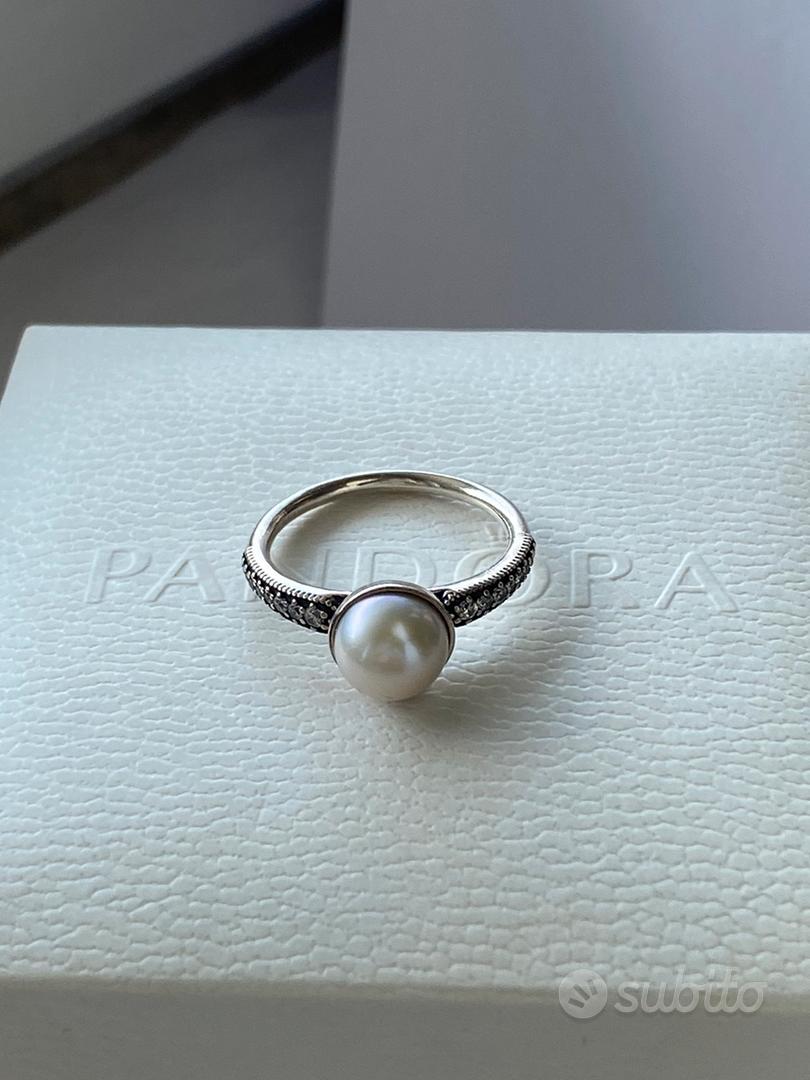 Anello con hot sale perla pandora