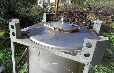 Botte per vino acciaio 1000lt carica dall'alto