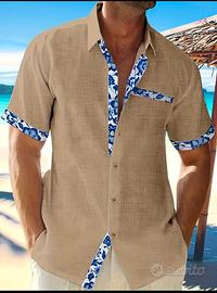 camicia uomo maniche corte 4xl