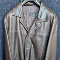 giacca in pelle colore marrone