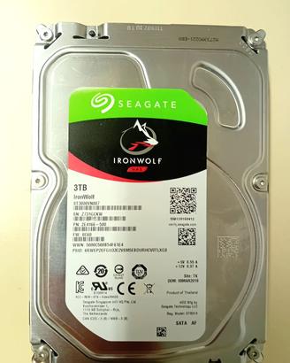 Seagate HDD 3,5" 3TB ST3000VN007 IronWolf  Nas