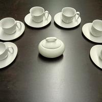 Set tazzine da caffè con zuccheriera 