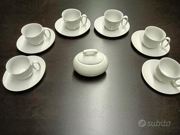 Set tazzine da caffè con zuccheriera 