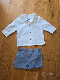 Completo elegante neonato 6-9 mesi nuovo