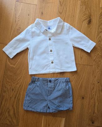 Completo elegante neonato 6-9 mesi nuovo