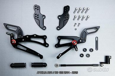Pedane arretrate APRILIA RS4 / RS 125 2011 - 2025