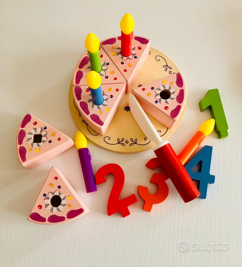 Set torta compleanno gioco in legno - Tutto per i bambini In vendita a  Firenze