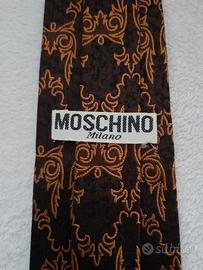 cravatta vintage MOSCHINO 100%seta Milano original