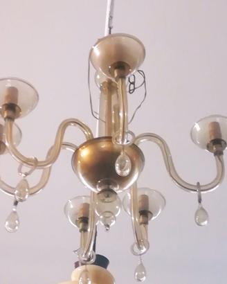 lampadario vetro soffiato Murano