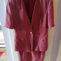 completo giacca/abito in lino tg.44