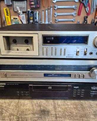 tuner cassette deck, pioneer più compact disc 