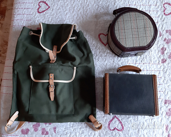 Lotto 2 Borse + Zainetto Vintage