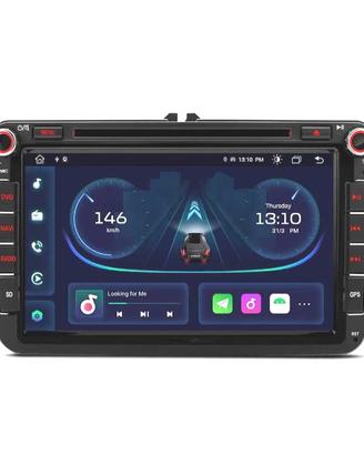 RADIO GPS ANDROID 14 PER VOLKSWAGEN VW GOLF POLO P