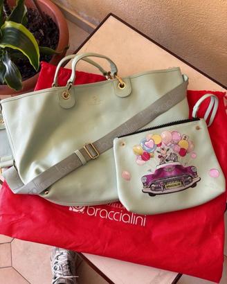 Borsa Braccialini con pochette interna