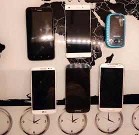Lotto 6 Smartphone non funzionanti / per ricambi