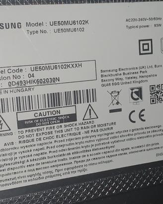 Ricambi tv samsung
