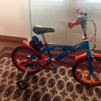 Bici Spiderman 16” (4-7 anni) con casco Spiderman