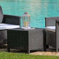 Set giardino 2 poltrone con tavolino (NUOVI)