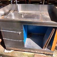 Lavandino in acciaio inox