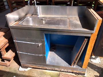 Lavandino in acciaio inox