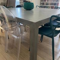 Tavolo Francese Grigio in Legno massello