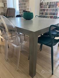 Tavolo Francese Grigio in Legno massello