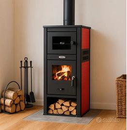 Stufa a legna con Forno 12kw Termostato 