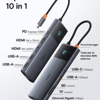 Docking Station, Hub, Baseus 10 in 1 , 10 Gbps