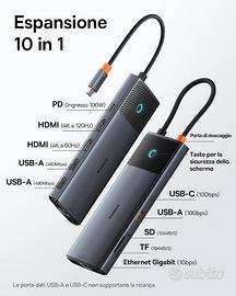 Docking Station, Hub, Baseus 10 in 1 , 10 Gbps