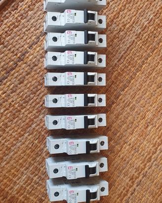 10 magnetotermici ETIMAT 1P B20