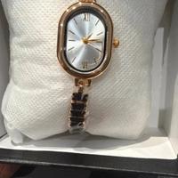 orologio donna ovale con inserti neri