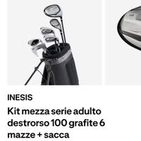 Set mazze da golf per principianti con sacca