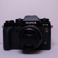 Fujifilm x-t2, 35mm f2, caricabatterie e batterie