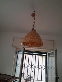lampadari in vimini