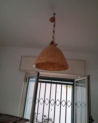 lampadari in vimini