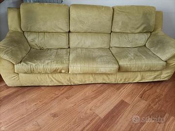 Divano 3 posti verde acido