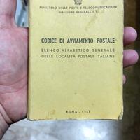 libretto codice avviamento postale 1967