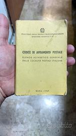 libretto codice avviamento postale 1967