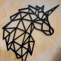 Unicorno Geometrico - Decorazione Parete Stampa 3D