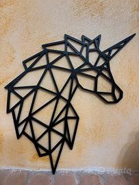 Unicorno Geometrico - Decorazione Parete Stampa 3D
