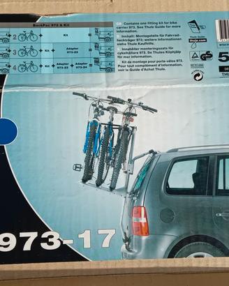 Portabici portellone Thule 3 bici fino a 4