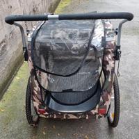 Carrello per -passeggino 2 in 1 per trasporto cano