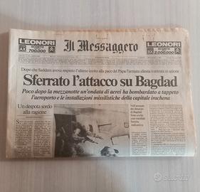 Il Messaggero 17/1/1991 Inizio Guerra del Golfo