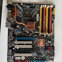Scheda madre asus P5KC e processore