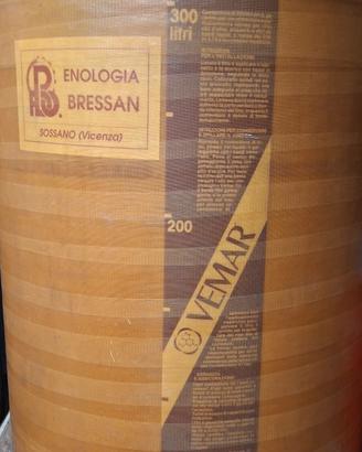 Botte completa di coperchio in vetroresina 300L